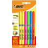 Zakreślacze BIC Highlighter Grip mix 6 sztuk w specjalnym formacie