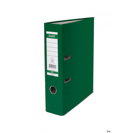 Segregator A4 50 mm jasnozielony Bantex z mechanizmem, ekologiczny, z wymienną etykietą, 1 sztuka