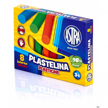 Plastelina Astra 8 kolorów do modelowania dla dzieci