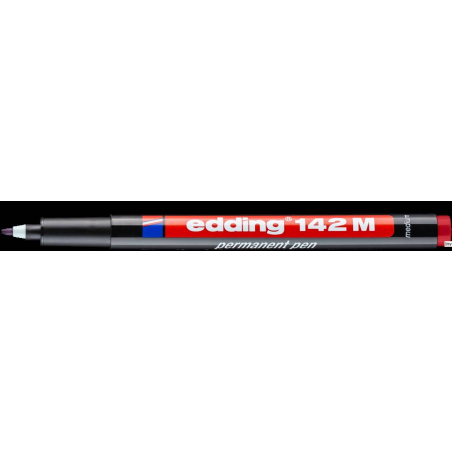 Edding Foliopis 1.0 142 M czerwony marker OHP z okrągłą końcówką, 1 mm