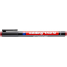 Edding Foliopis 1.0 142 M czerwony marker OHP z okrągłą końcówką, 1 mm