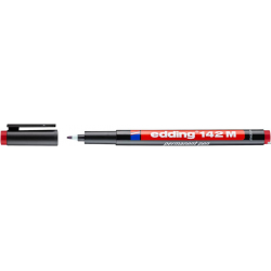 Edding Foliopis 1.0 142 M czerwony marker OHP z okrągłą końcówką, 1 mm