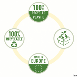 Koszulka groszkowa Recycled Premium PP 100 mic. A4 MAXI, 50 sztuk, Esselte