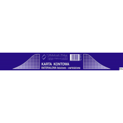 437-3 KK Karta kontowa A5...
