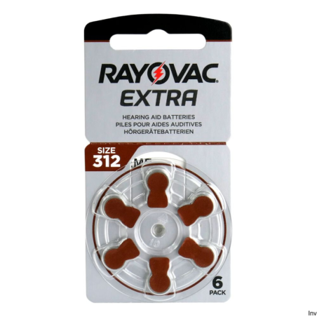 Baterie do aparatów słuchowych Rayovac Extra Advanced 312 (6 sztuk)