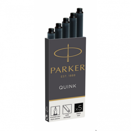 Naboje atramentowe Parker QUINK STANDARD czarny 5 sztuk