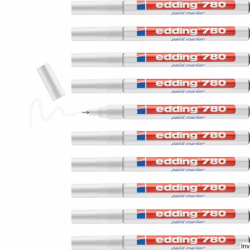 Edding Marker olejowy 780 0.8 biały z końcówką okrągłą
