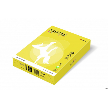 Papier xero Maestro A4 80 g kanarkowy 250 arkuszy