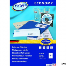 Etykiety uniwersalne białe...