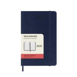 Kalendarz dzienny MOLESKINE 2025, 12M, P, miękka oprawa, 9x14cm, sapphire blue