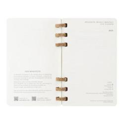 Kalendarz tygodniowy i miesięczny na spirali MOLESKINE 2025, 12M, L, miękka oprawa, 13x21cm, czarny