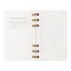 Kalendarz tygodniowy i miesięczny na spirali MOLESKINE 2025, 12M, L, miękka oprawa, 13x21cm, czarny