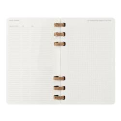 Kalendarz tygodniowy i miesięczny na spirali MOLESKINE 2025, 12M, L, miękka oprawa, 13x21cm, czarny
