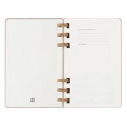 Kalendarz tygodniowy i miesięczny na spirali MOLESKINE 2025, 12M, L, twarda oprawa, 13x21cm, crush almond