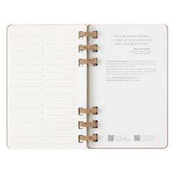 Kalendarz tygodniowy i miesięczny na spirali MOLESKINE 2025, 12M, L, twarda oprawa, 13x21cm, crush almond