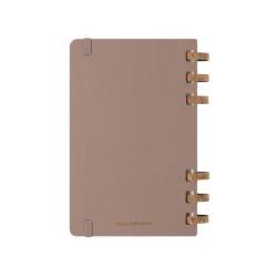 Kalendarz tygodniowy i miesięczny na spirali MOLESKINE 2025, 12M, L, twarda oprawa, 13x21cm, crush almond