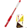 Pióro żelowe Grand GR-101 czerwone z wymiennym wkładem, ergonomiczny uchwyt, 1 sztuka