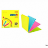 Bloczek samoprzylepny StickN MAGIC PAD 76x76 mm neon mix kolorów, 100 kartek