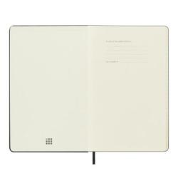 Kalendarz tygodniowy horyzontalny MOLESKINE 2024/25, 18M, L, twarda oprawa, 13x21cm, czarny