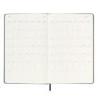 Kalendarz tygodniowy horyzontalny MOLESKINE 2024/25, 18M, L, twarda oprawa, 13x21cm, czarny