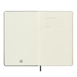 Kalendarz tygodniowy horyzontalny MOLESKINE 2025, 12M, L, twarda oprawa, 13x21cm, czarny