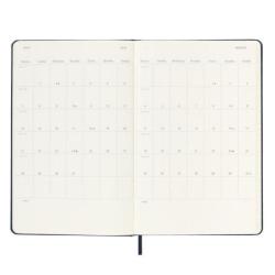 Kalendarz tygodniowy MOLESKINE 2024/25, 18M, L, twarda oprawa, 13x21cm, sapphire blue