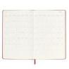 Kalendarz tygodniowy MOLESKINE 2024/25, 18M, L, twarda oprawa, 13x21cm, scarlet red