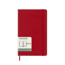 Kalendarz tygodniowy MOLESKINE 2024/25, 18M, L, twarda oprawa, 13x21cm, scarlet red