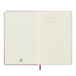 Kalendarz tygodniowy MOLESKINE 2025, 12M, L, twarda oprawa, 13x21cm, scarlet red