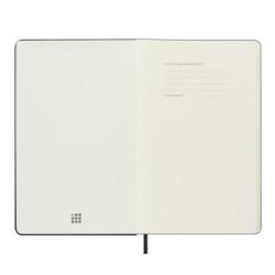 Kalendarz tygodniowy MOLESKINE 2025, 12M, L, twarda oprawa, 13x21cm, czarny