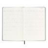 Kalendarz tygodniowy MOLESKINE 2025, 12M, L, twarda oprawa, 13x21cm, czarny