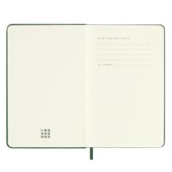 Kalendarz tygodniowy MOLESKINE 2025, 12M, P, twarda oprawa, 9x14cm, myrtle green
