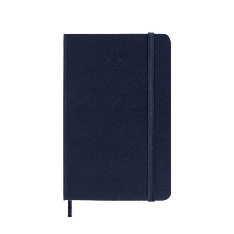 Kalendarz tygodniowy MOLESKINE 2025, 12M, P, twarda oprawa, 9x14cm, sapphire blue