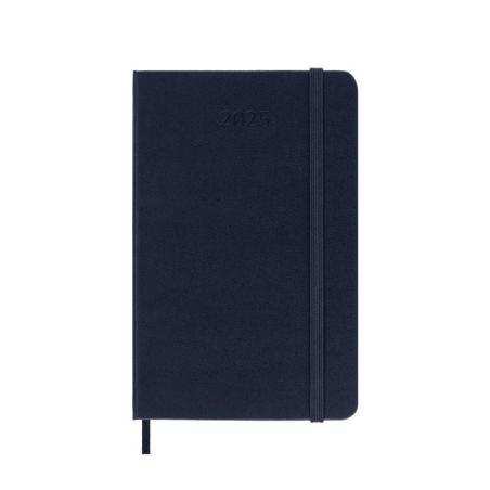 Kalendarz tygodniowy MOLESKINE 2025, 12M, P, twarda oprawa, 9x14cm, sapphire blue