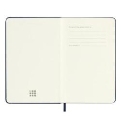 Kalendarz tygodniowy MOLESKINE 2025, 12M, P, twarda oprawa, 9x14cm, sapphire blue