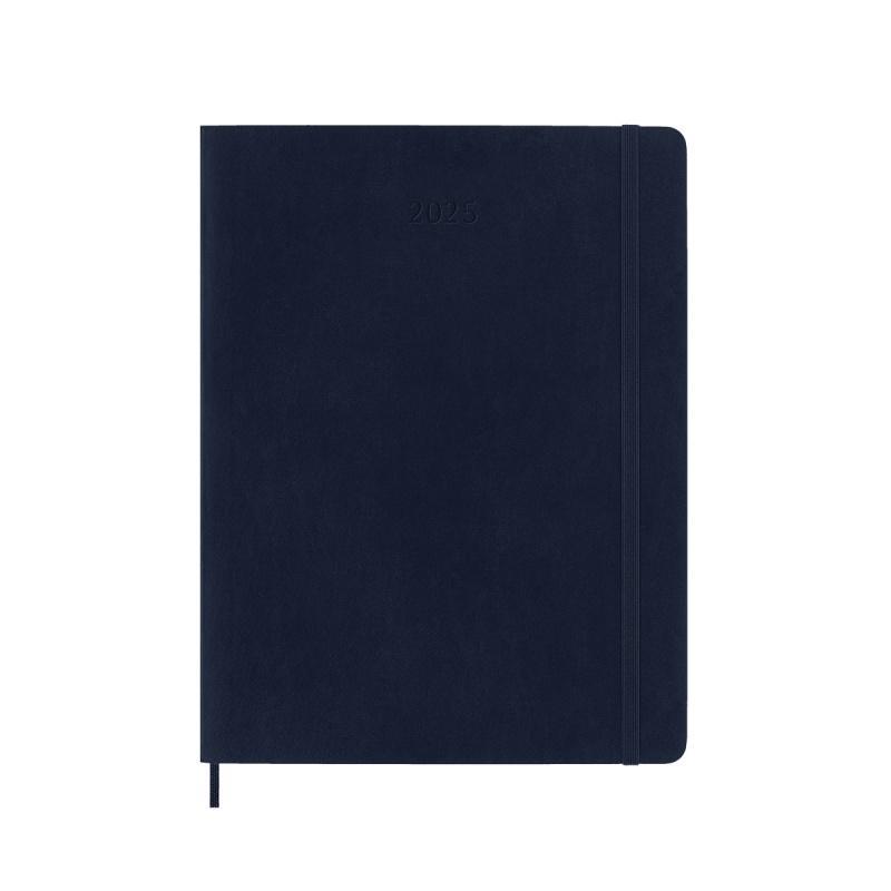 Kalendarz tygodniowy MOLESKINE 2025, 12M, XL, miękka oprawa, 19x25cm, sapphire blue