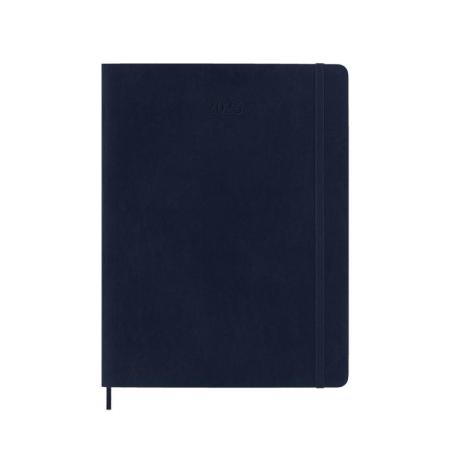 Kalendarz tygodniowy MOLESKINE 2025, 12M, XL, miękka oprawa, 19x25cm, sapphire blue