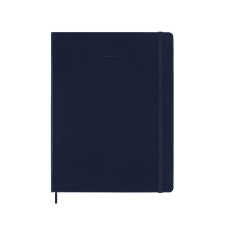 Kalendarz tygodniowy MOLESKINE 2025, 12M, XL, twarda oprawa, 19x25cm, sapphire blue