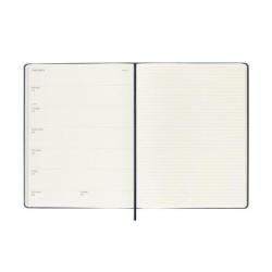 Kalendarz tygodniowy MOLESKINE 2025, 12M, XL, twarda oprawa, 19x25cm, sapphire blue