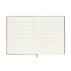 Kalendarz tygodniowy MOLESKINE 2025, 12M, XL, twarda oprawa, 19x25cm, sapphire blue