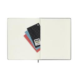 Kalendarz tygodniowy MOLESKINE 2025, 12M, XL, twarda oprawa, 19x25cm, czarny