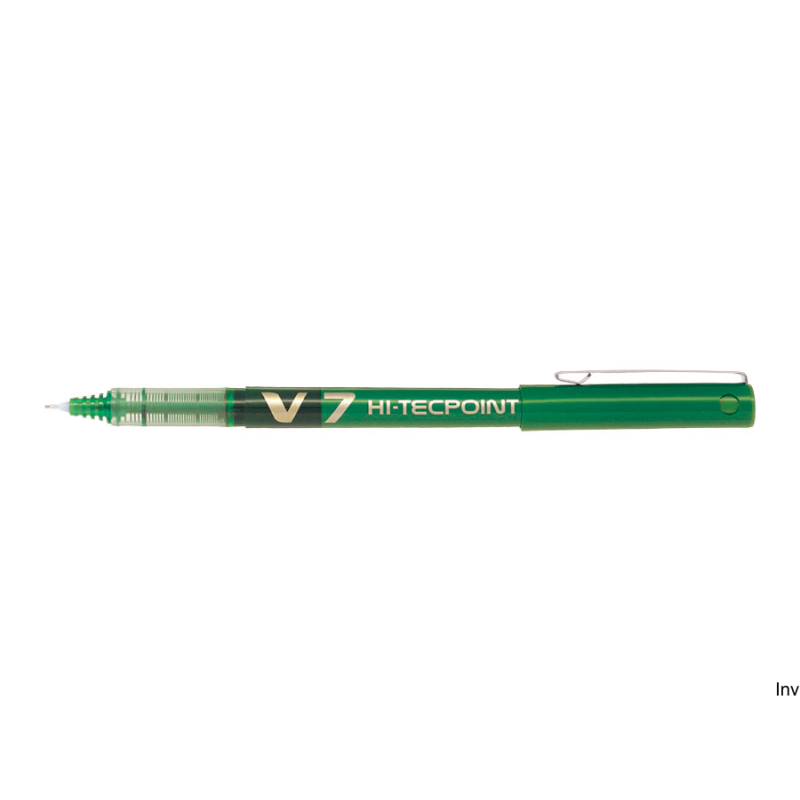 Cienkopis kulkowy Pilot V7 zielony 0,40 mm, precyzyjna końcówka, 1400 m długości pisania
