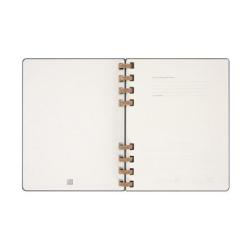Kalendarz tygodniowy i miesięczny na spirali MOLESKINE 2025, 12M, XL, twarda oprawa, 20,4x25,2cm, czarny