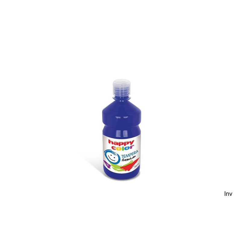 Farba TEMPERA Premium 500ml granatowa Happy Color do malowania papieru, drewna, metalu i plastiku