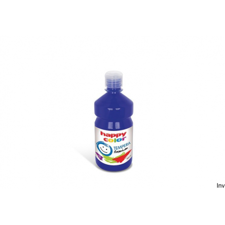 Farba TEMPERA Premium 500ml granatowa Happy Color do malowania papieru, drewna, metalu i plastiku