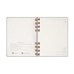 Kalendarz tygodniowy i miesięczny na spirali MOLESKINE 2025, 12M, XL, twarda oprawa, 20,4x25,2cm, czarny