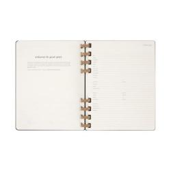Kalendarz tygodniowy i miesięczny na spirali MOLESKINE 2025, 12M, XL, twarda oprawa, 20,4x25,2cm, czarny