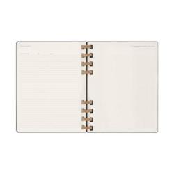 Kalendarz tygodniowy i miesięczny na spirali MOLESKINE 2025, 12M, XL, twarda oprawa, 20,4x25,2cm, czarny