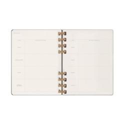 Kalendarz tygodniowy i miesięczny na spirali MOLESKINE 2025, 12M, XL, twarda oprawa, 20,4x25,2cm, czarny