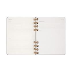 Kalendarz tygodniowy i miesięczny na spirali MOLESKINE 2025, 12M, XL, twarda oprawa, 20,4x25,2cm, czarny